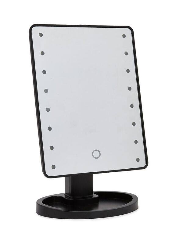 

Generic Makeup Mirror with Built-In LED Lights, Black