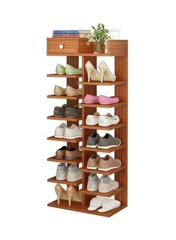 

Generic Vertical Design Entrance Wooden Shoe Rack Storage, Brown