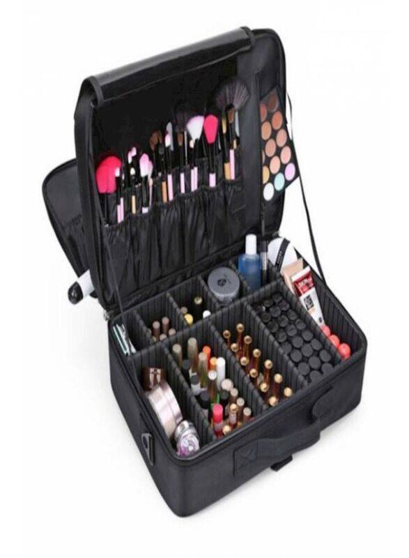 

Generic Detachable Cosmetic Makeup Bag, Black