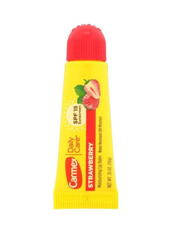 

Carmex Daily Care Moisturizing Lip Balm Strawberry SPF 15 Sunscreen, 10gm