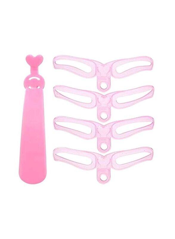 

Auch Eyebrow Stencil Set with Eyebrow Pencil, 4 Pieces, Pink