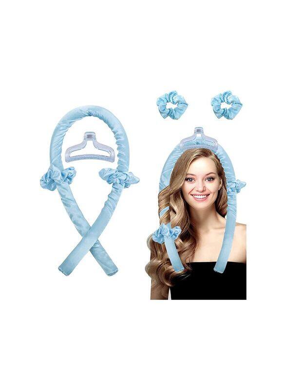 

Generic Heatless Curling Rod Headband Kit for Natural Hairs, Blue, Set