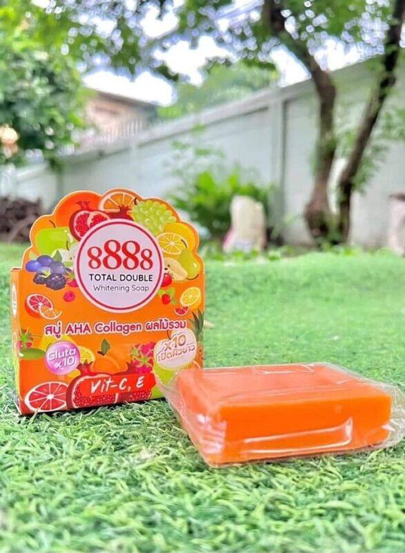

888 Total White Double Whitening Soap, 80g