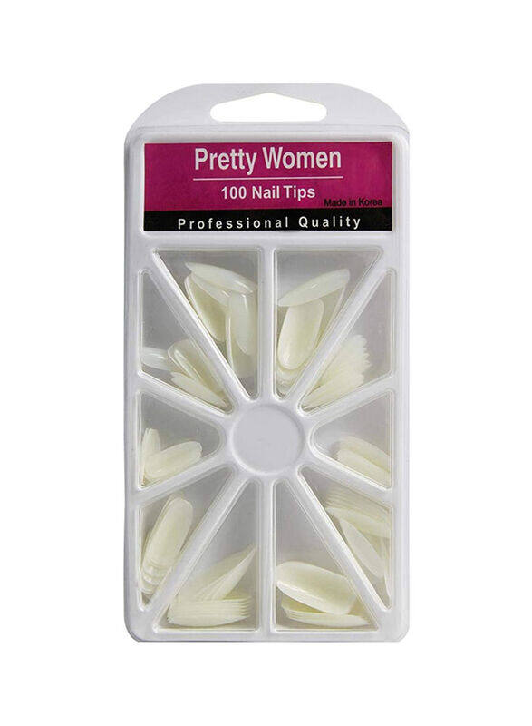

Generic 100-Piece Pretty Woman Square Nail Tips, White