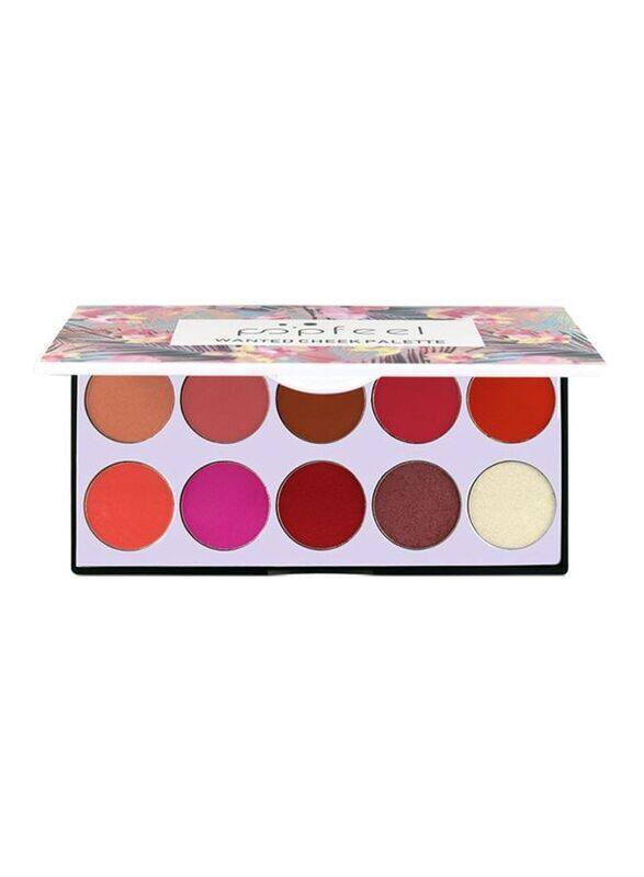 

Popfeel Sleek 10-Colour Blusher Palette, Multicolour