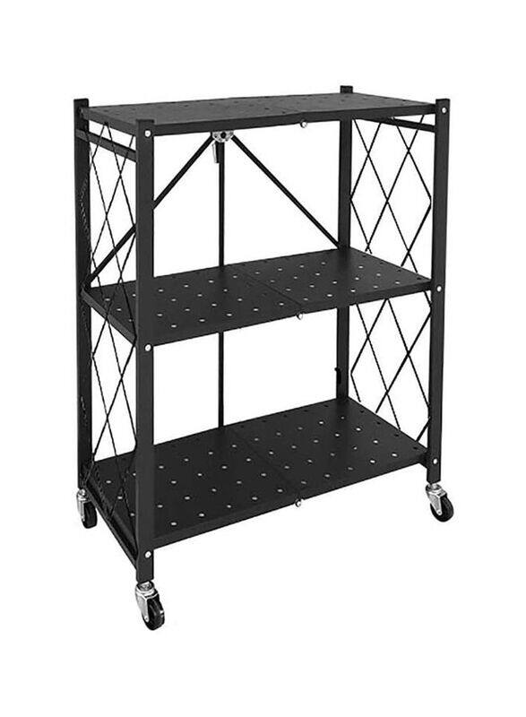 

Generic Metal Kitchen Storage Rack, Black