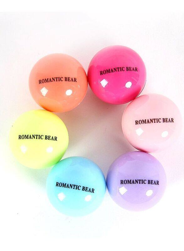 

Romantic Bear 6-Piece Lip Balm Natural Plant Nutritious Lips Care, Multicolour