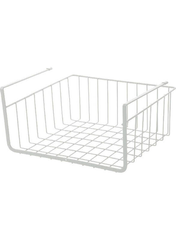 

Generic Metal Wire Under Shelf Hanging Basket, 31 x 16 x 26.5cm, White