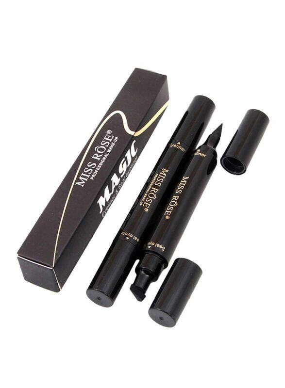 

Miss Rose Longlasting Waterproof Quick-Dry Stamp Eyeliner Pen, Black