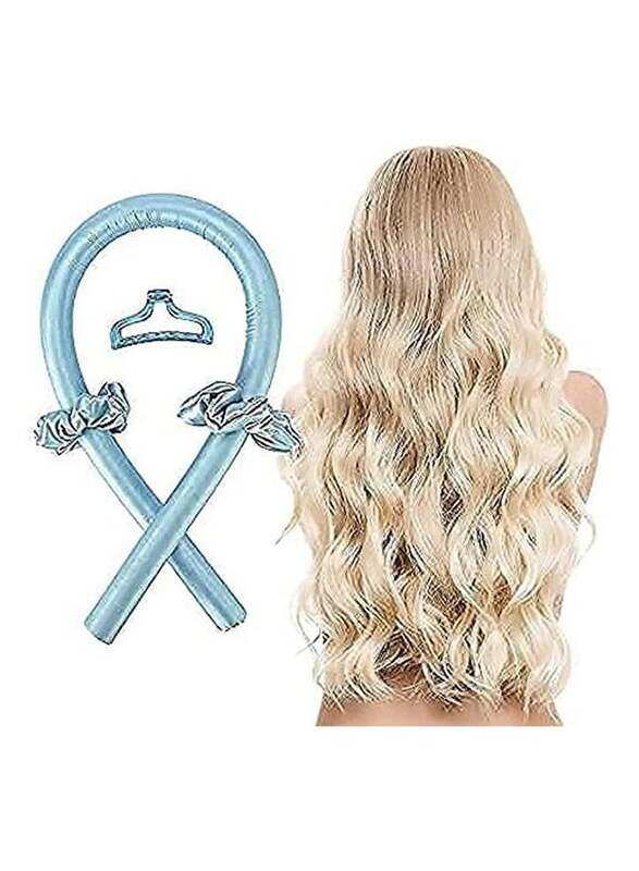 

Xiuwoo Heatless Curlers Hair Roller Set for Curly Hair, Blue