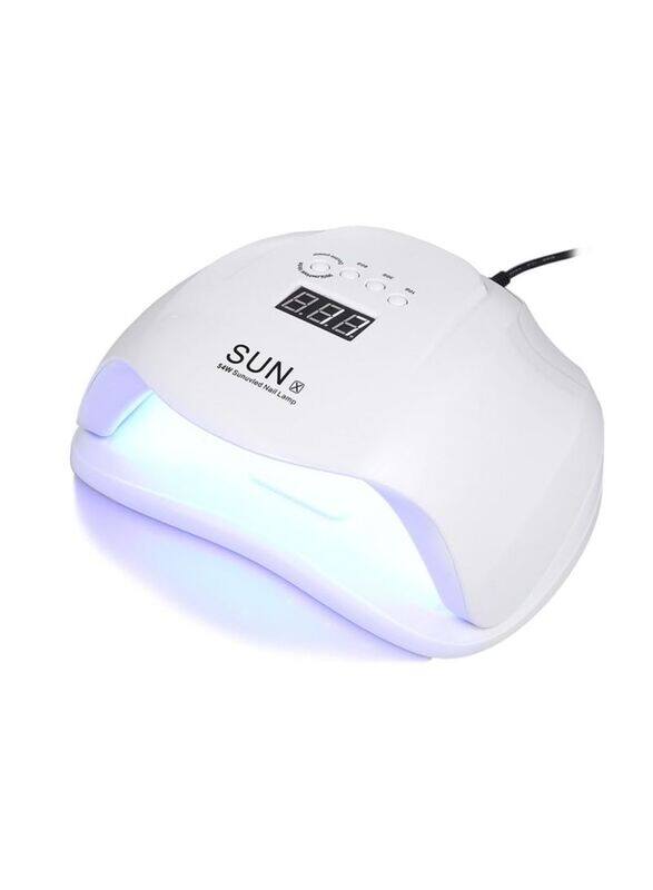 

Sun 54w UV LED Nail Lamp Sunlight Nail Dryer Machine, White