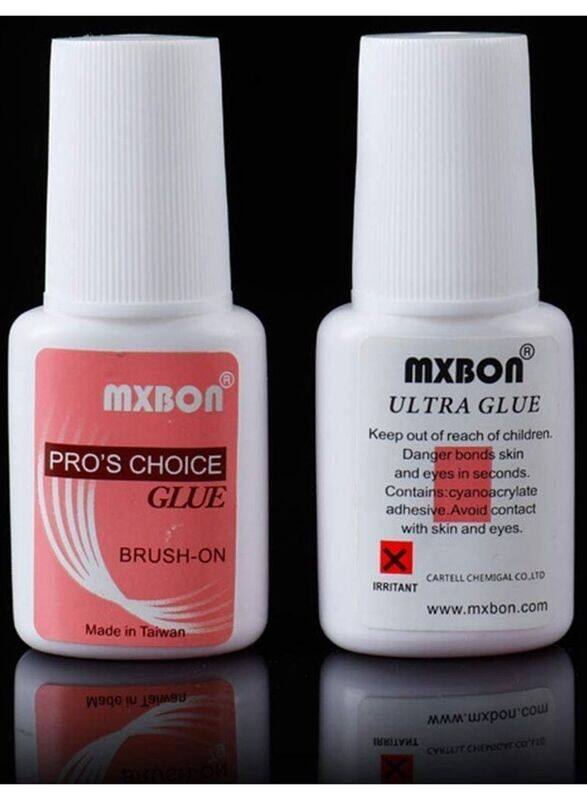 

Mxbon Manicure & Pedicure Nail Design Glue, 2 Pieces, White