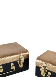 Marcato Large Storage Box, 30 x 21 x 15cm, Gold Black