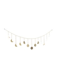 Moon Star Cut Metal Banner, Gold