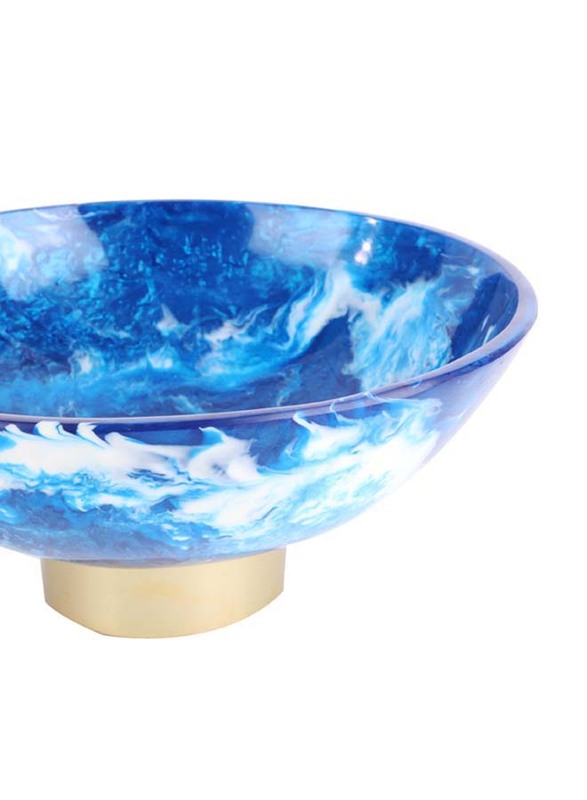 Mary Resin Bowl, Blue