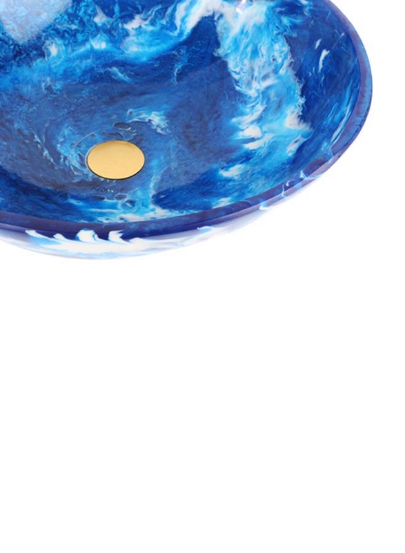 Mary Resin Bowl, Blue