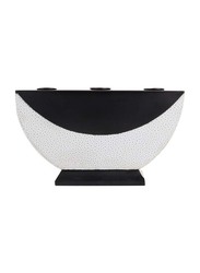 Vonn Wood Candle Holder, Grey/Black