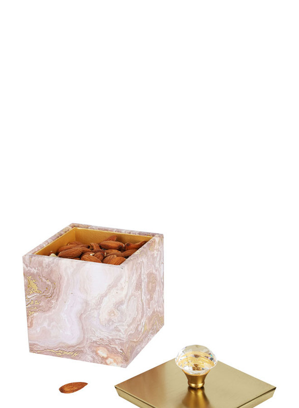 Derby Dry Fruit & Cookie Container with 2 Jars & Tray, 3 Pieces, Stone Pink