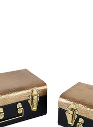 Marcato Large Storage Box, 30 x 21 x 15cm, Gold Black