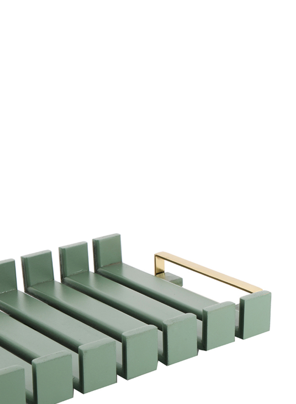 Fyze Tray, Gold/Green