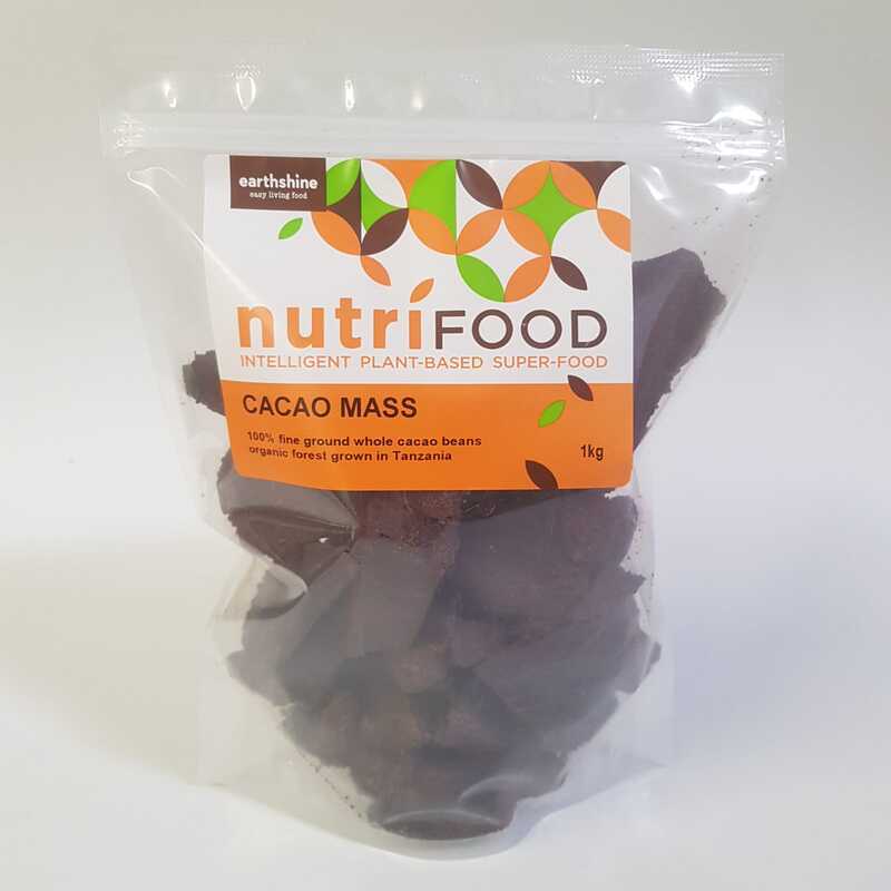NutriFood Pure Cacao Mass from Tanzania - 1Kg Bulk Pack