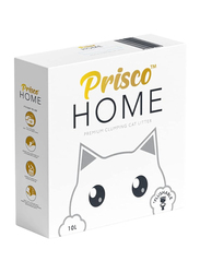 Prisco Home Premium Clumping Flushable Cat Litter, 10L, White