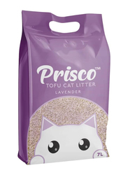 Prisco Lavender Tofu Cat Litter, 7L, Light Purple
