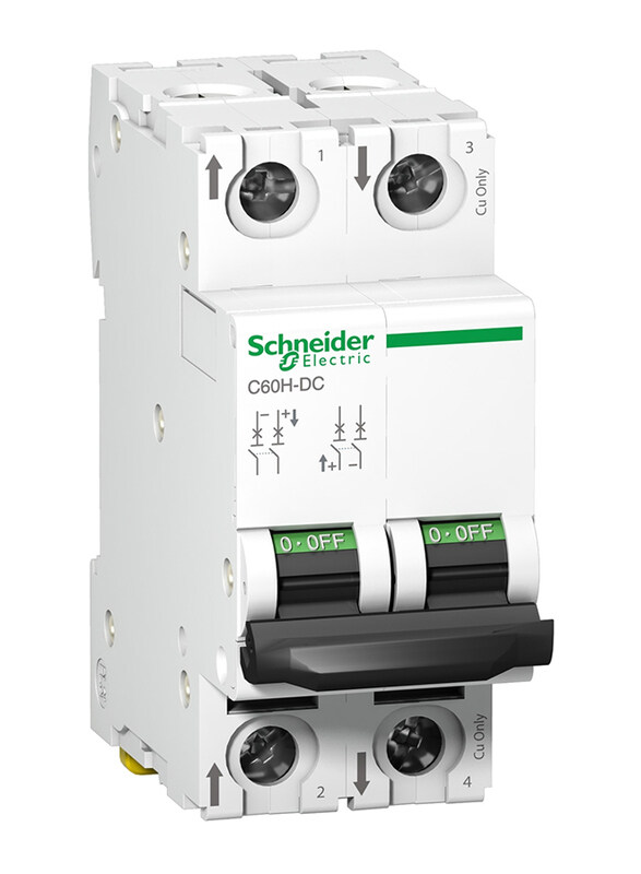 

Schneider Electric A9N61535 C60H-DC 500V DC 32A 2P C Miniature Circuit Breaker, White