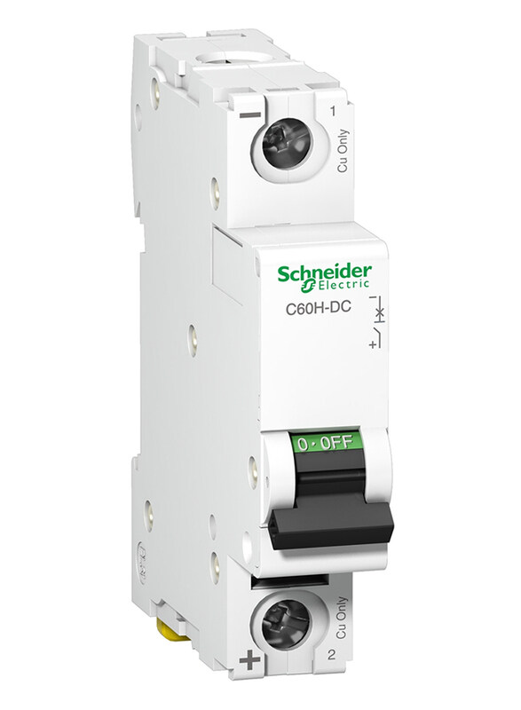 

Schneider Electric A9N61510 C60H-DC 250V DC 15A 1P C Miniature Circuit Breaker, White
