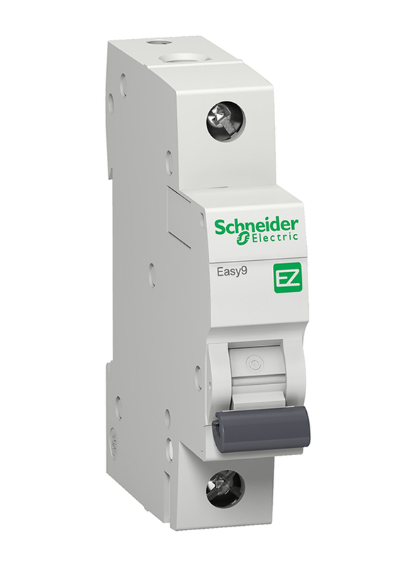 Schneider Electric Easy9 1P 10A C 6000A 230V Miniature Circuit Breaker, White