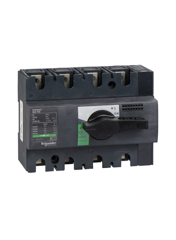 

Schneider Electric Compact INS100 4-Pole Switch Disconnector, Black