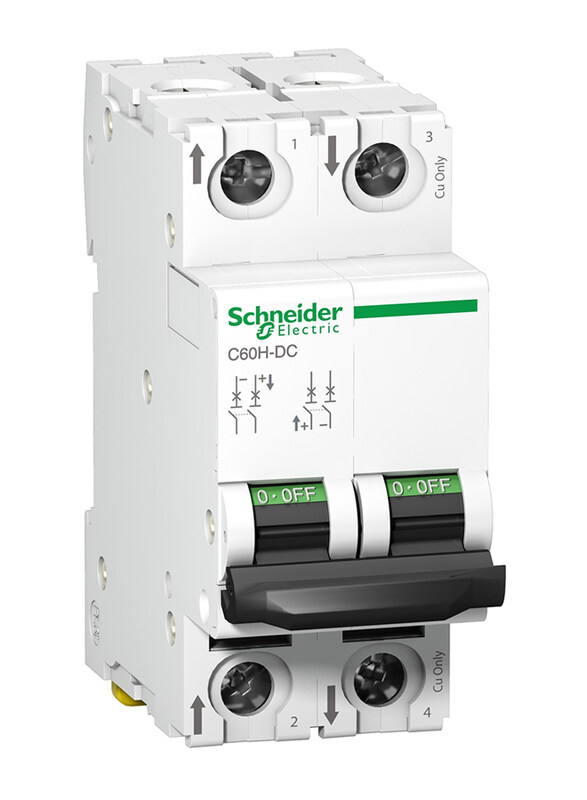 

Schneider Electric A9N61539 C60H-DC 500V DC 63A 2P C Miniature Circuit Breaker, White