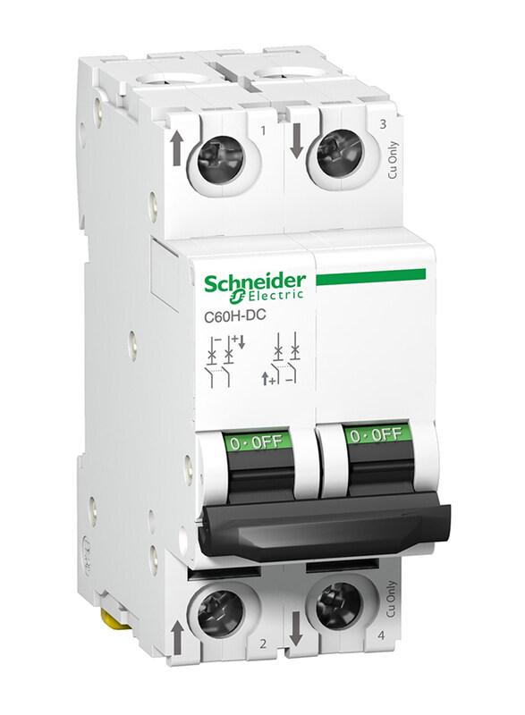 

Schneider Electric A9N61538 C60H-DC 500V DC 50A 2P C Miniature Circuit Breaker, White