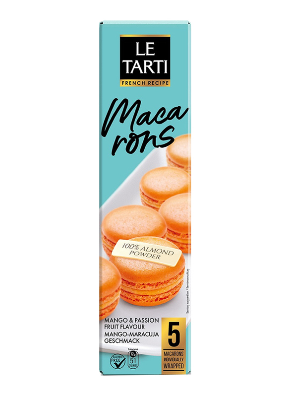 Le Tarti Macaron with Mango & Passion Fruit, 60g