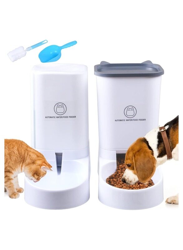 

Generic Automatic Pet Feeder, 3.8L Capacity, 2 Piece Water Dispenser, For Cats and Dogs