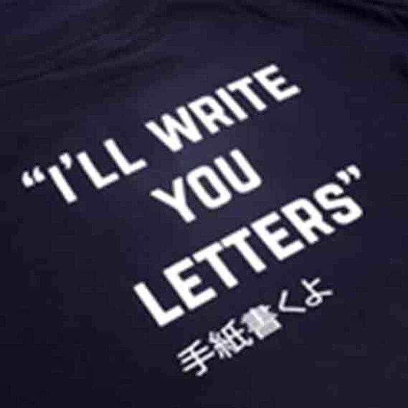 I'll Write You Letters No More Heroes Half Sleeve Tshirt for Men, Medium, Blue