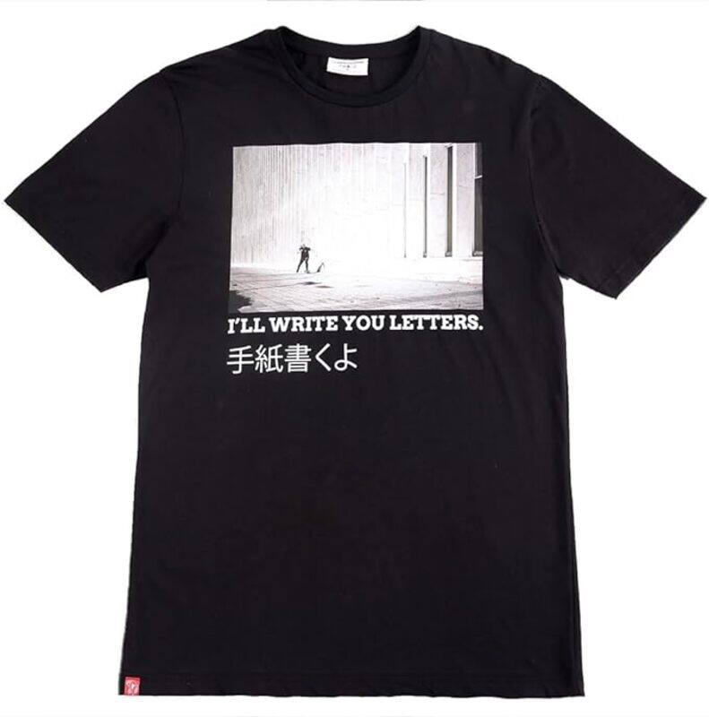 

I'll Write You Letters Skate Away Tee Half Sleeve T-shirt for Men, Small, Black