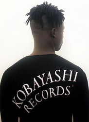 I'll Write You Letters Kobayashi Records Long Sleeve T-shirt for Men, Medium, Black