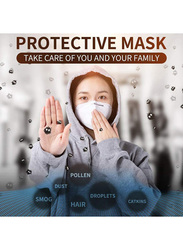 KN95 Non-Woven Elastic Anti-Dust Soft Face Protection Face Mask, White, 1-Piece