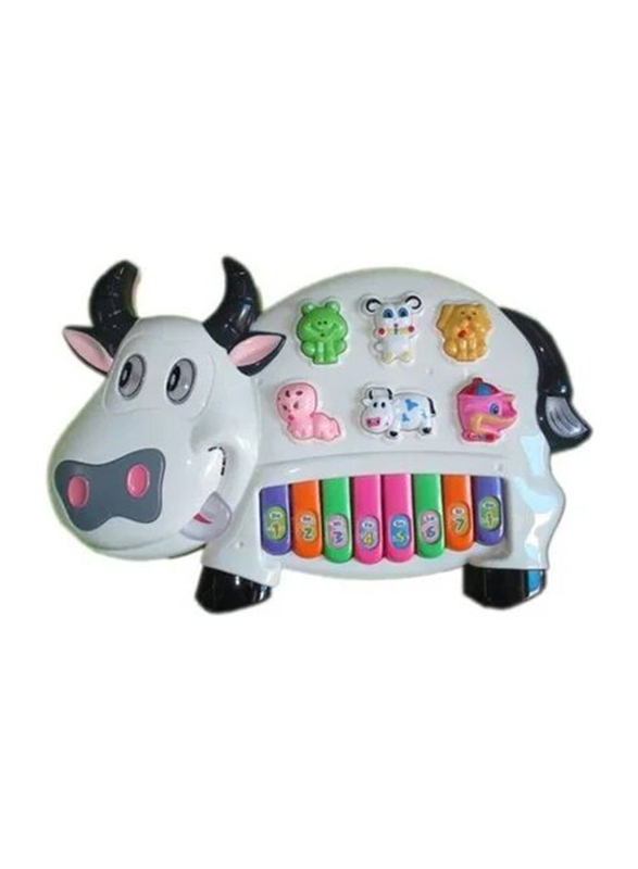 Deep Musical Cow Piano Toy with Educational Rhymes
