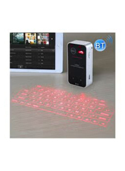 KB1231B Laser Projection Keyboard for Android/Apple iPhone/PC, Black