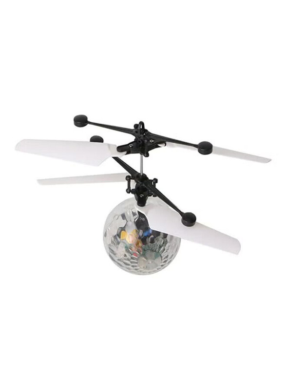 

Generic 3D Light Flying Ball Helicopter Toy, Ages 12+, White