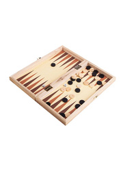 Wooden Folding Chess & Backgammon Kit