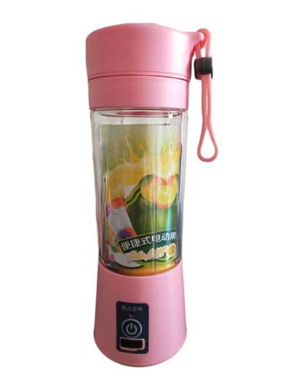 400ml Mini USB Rechargeable 4 Blade Smoothies Blender, 12345TT0002, Pink