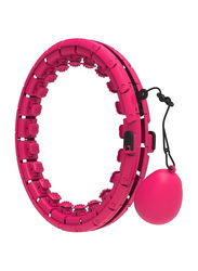 XiuWoo Smart Weighted Hula Ring Fitness Hoop, One Size, Rose Red