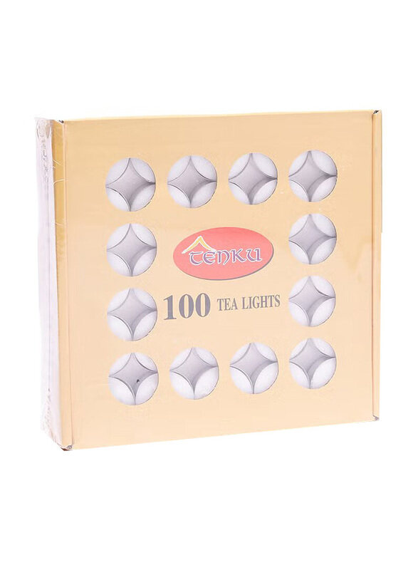 

Generic 100-Piece Tealight Candle White, White