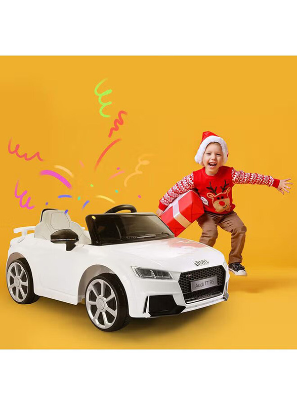 Factual Toys Audi TT Electric Ride On Car White, Ages 3+