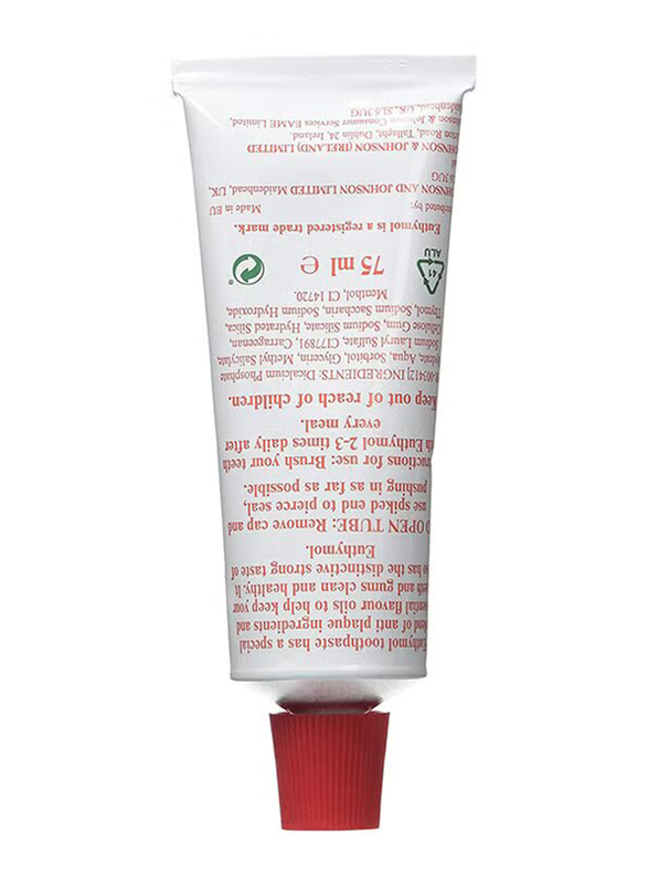 Euthymol Original Toothpaste, 3 x 75ml