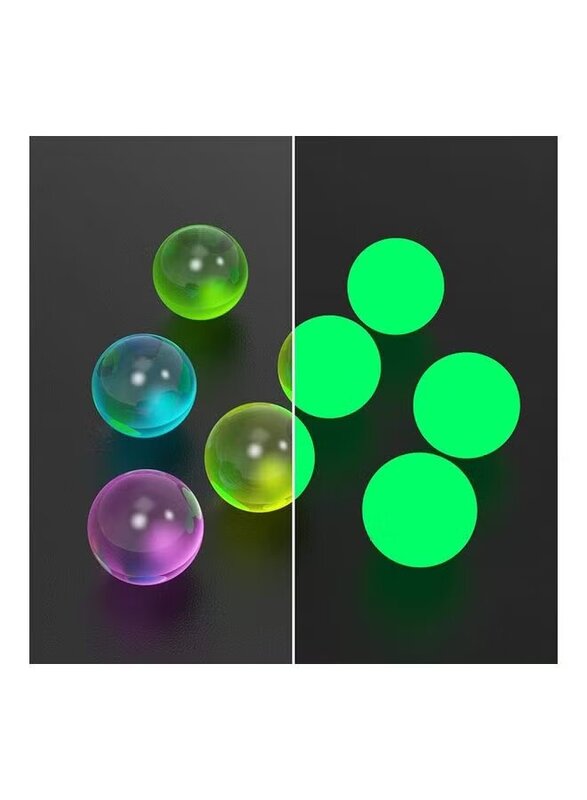 XiuWoo Glowing Stress Relief Sticky Balls, 8 Pieces, Ages 3+