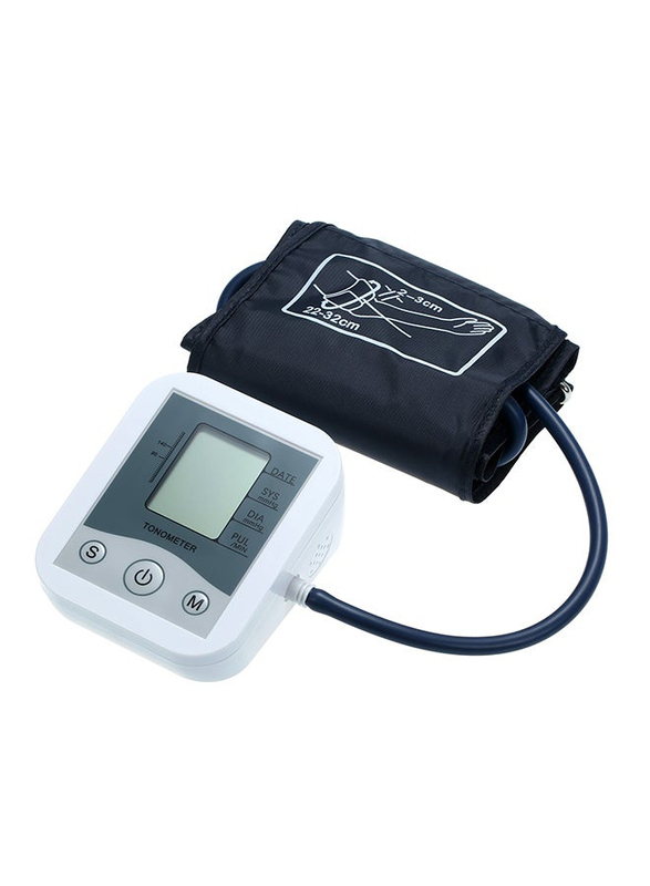 LCD Digital Display Blood Pressure Monitor, NE-MI438, White